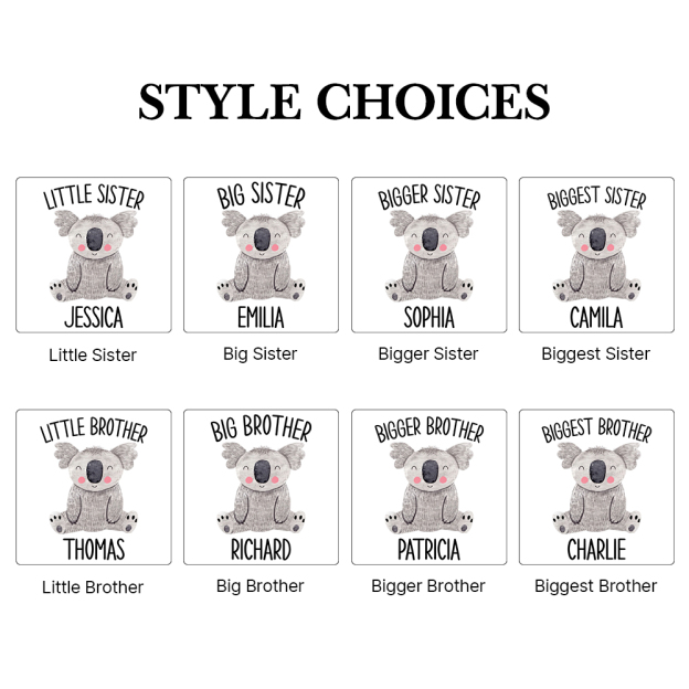 Personalized Matching Sibling Shirts | CWSibling07