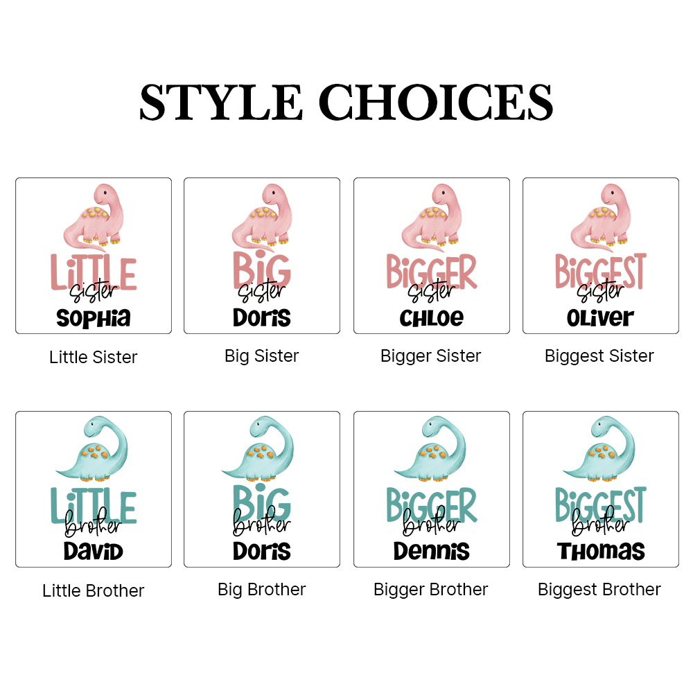 Personalized Matching Sibling Shirts | CWSibling08