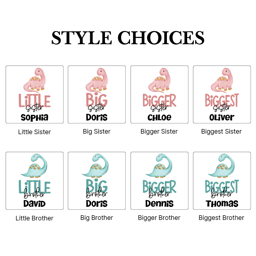 Personalized Matching Sibling Shirts | CWSibling08