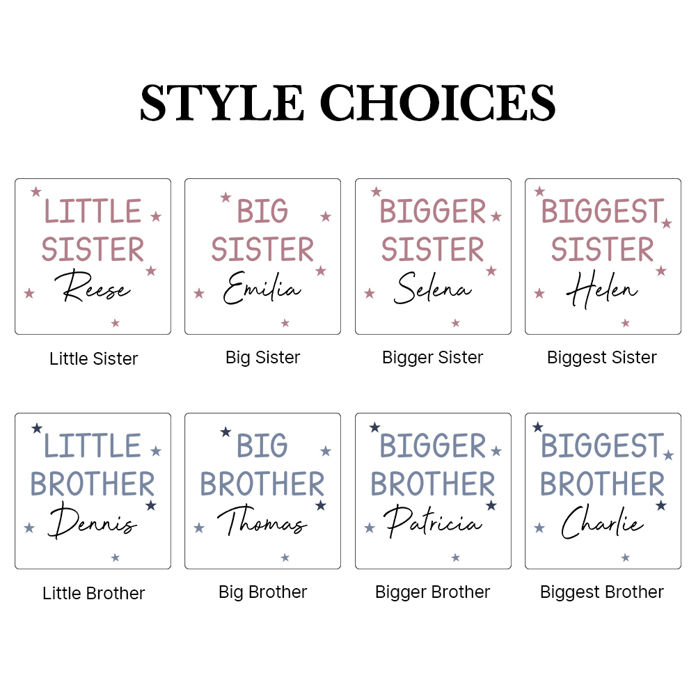 Personalized Matching Sibling Shirts | CWSibling10