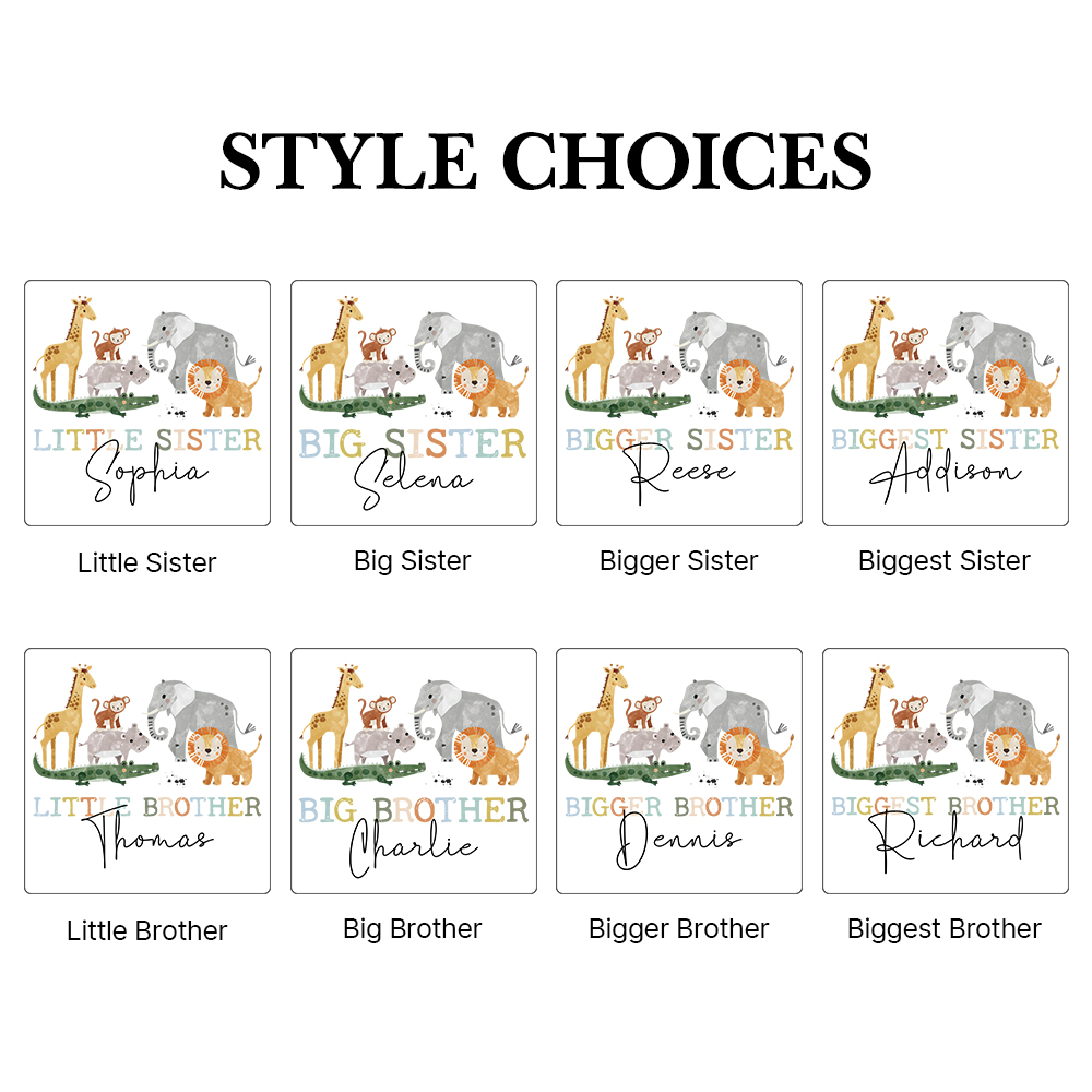 Personalized Matching Sibling Shirts | CWSibling12