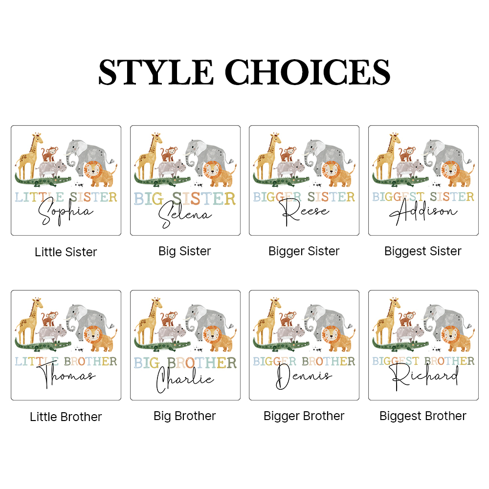 Personalized Matching Sibling Shirts | CWSibling12