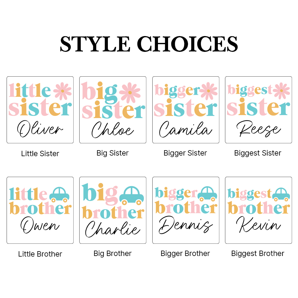 Personalized Matching Sibling Shirts | CWSibling14