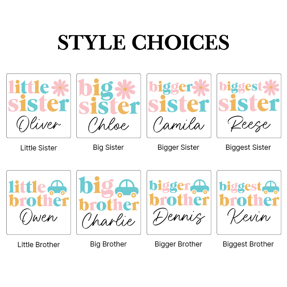 Personalized Matching Sibling Shirts | CWSibling14
