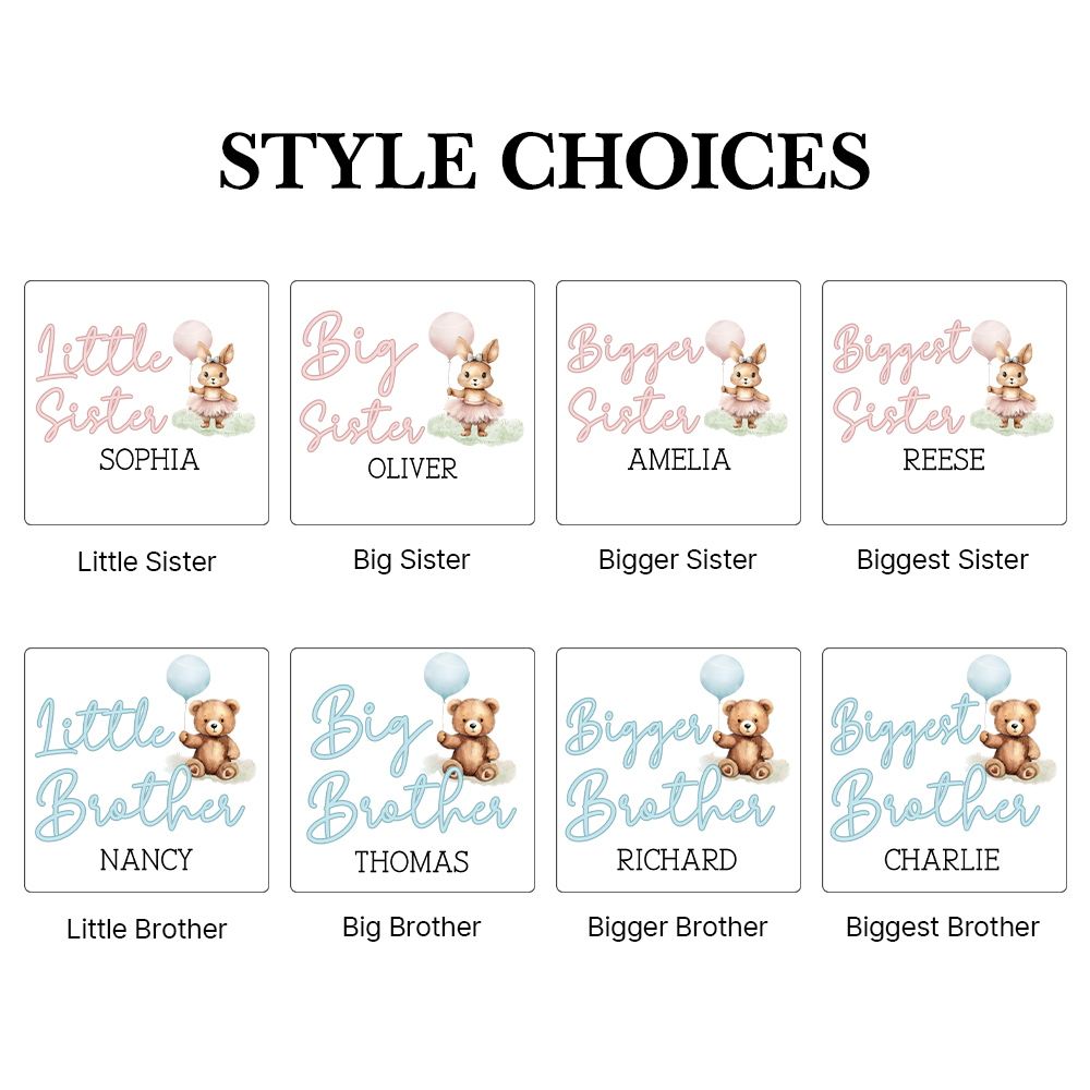 Personalized Matching Sibling Shirts | CWSibling15