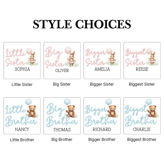 Personalized Matching Sibling Shirts | CWSibling15