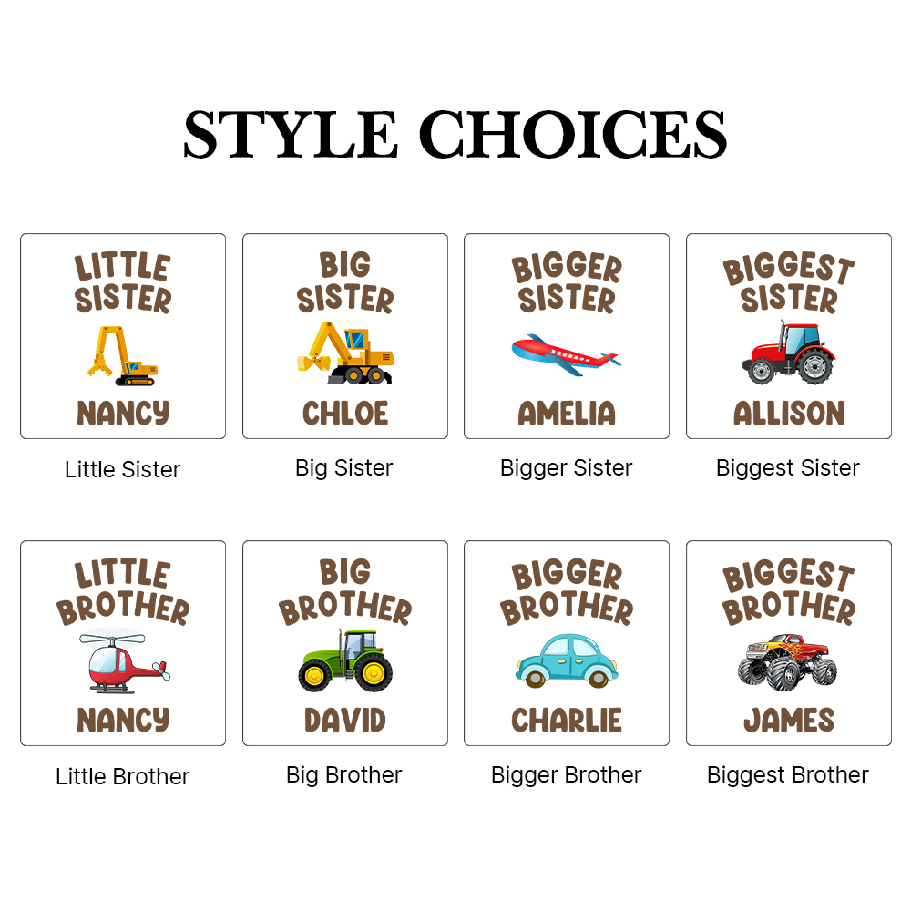 Personalized Matching Sibling Shirts | CWSibling17