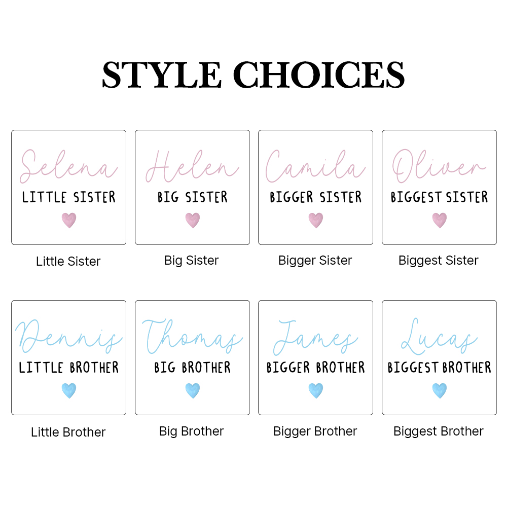 Personalized Matching Sibling Shirts | CWSibling18