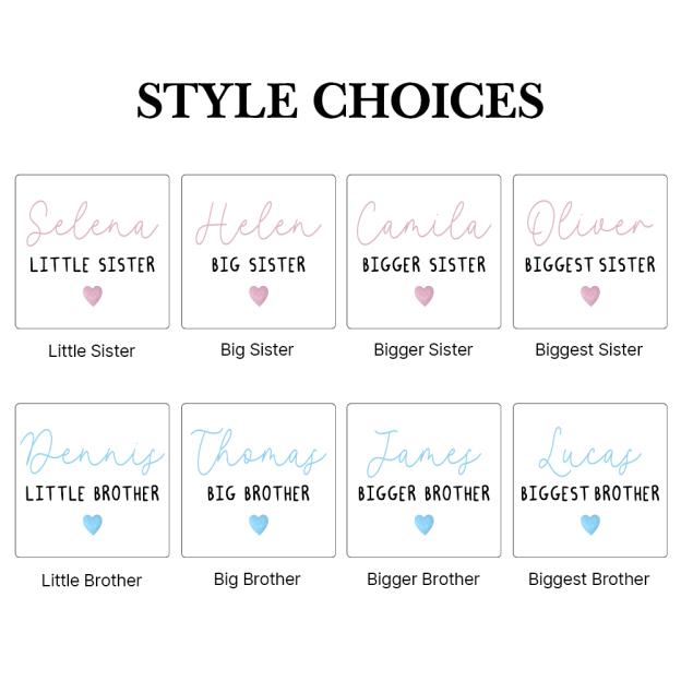 Personalized Matching Sibling Shirts | CWSibling18