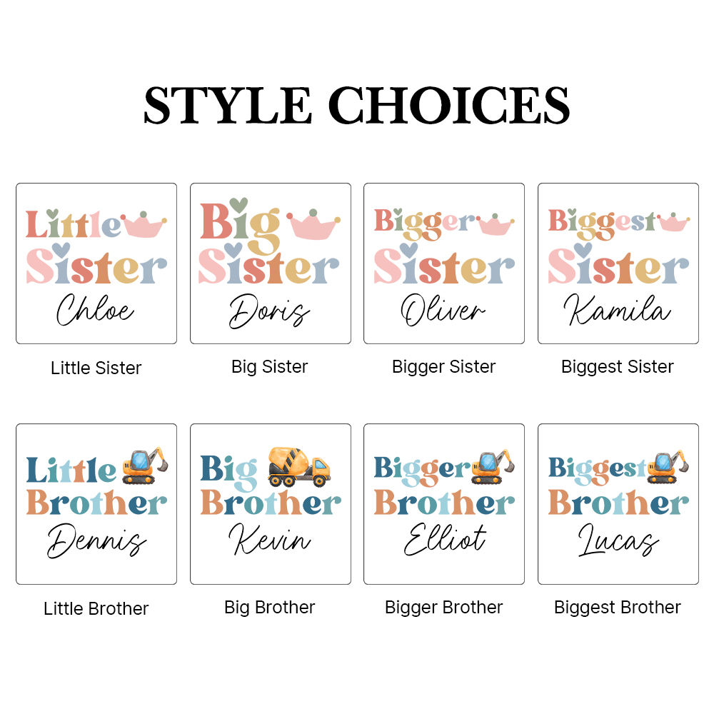 Personalized Matching Sibling Shirts | CWSibling20