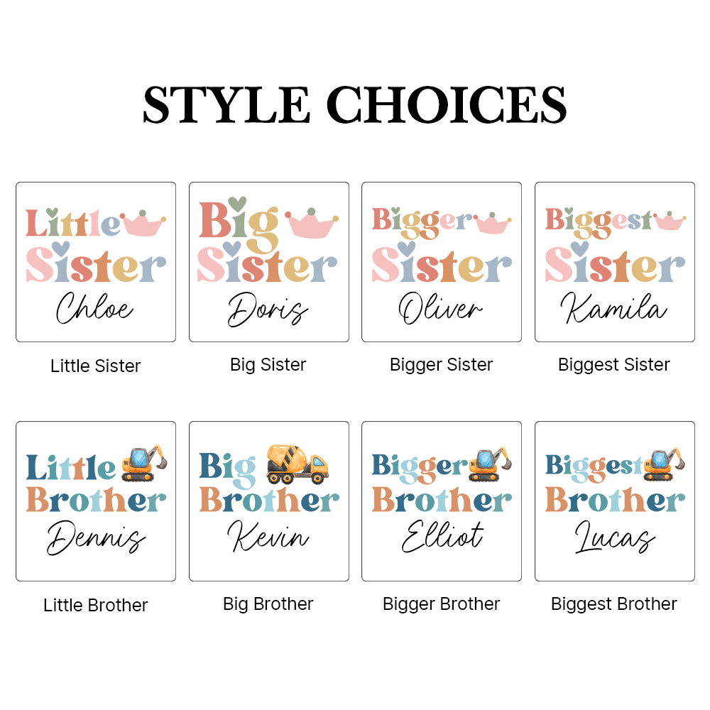 Personalized Matching Sibling Shirts | CWSibling20