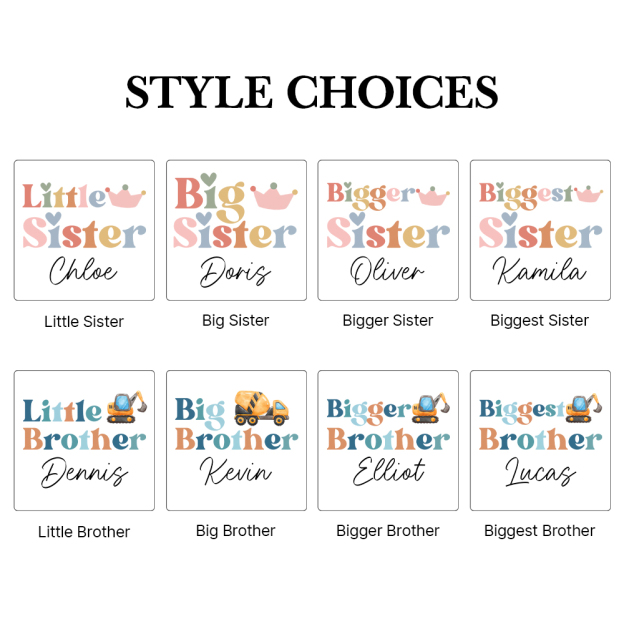 Personalized Matching Sibling Shirts | CWSibling20