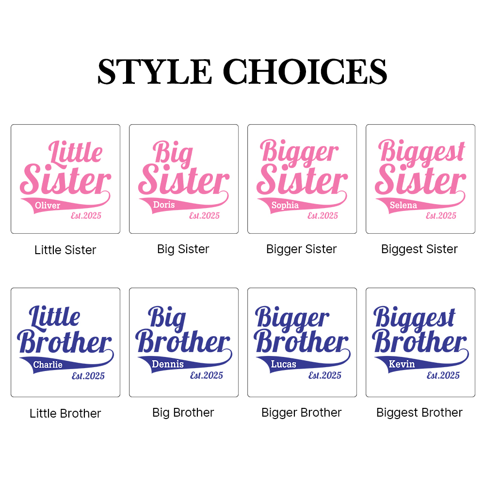 Personalized Matching Sibling Shirts | CWSibling23