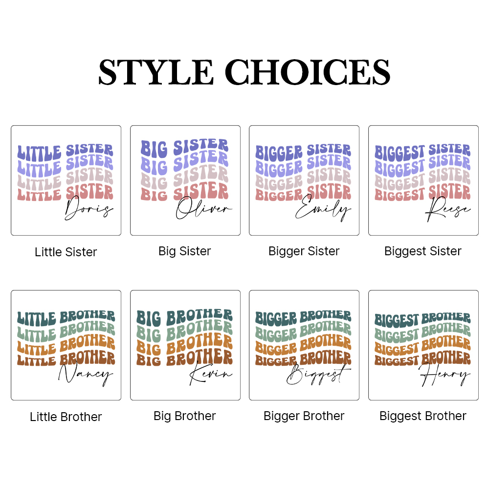 Personalized Matching Sibling Shirts | CWSibling24