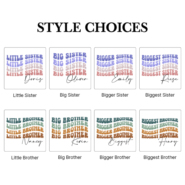 Personalized Matching Sibling Shirts | CWSibling24