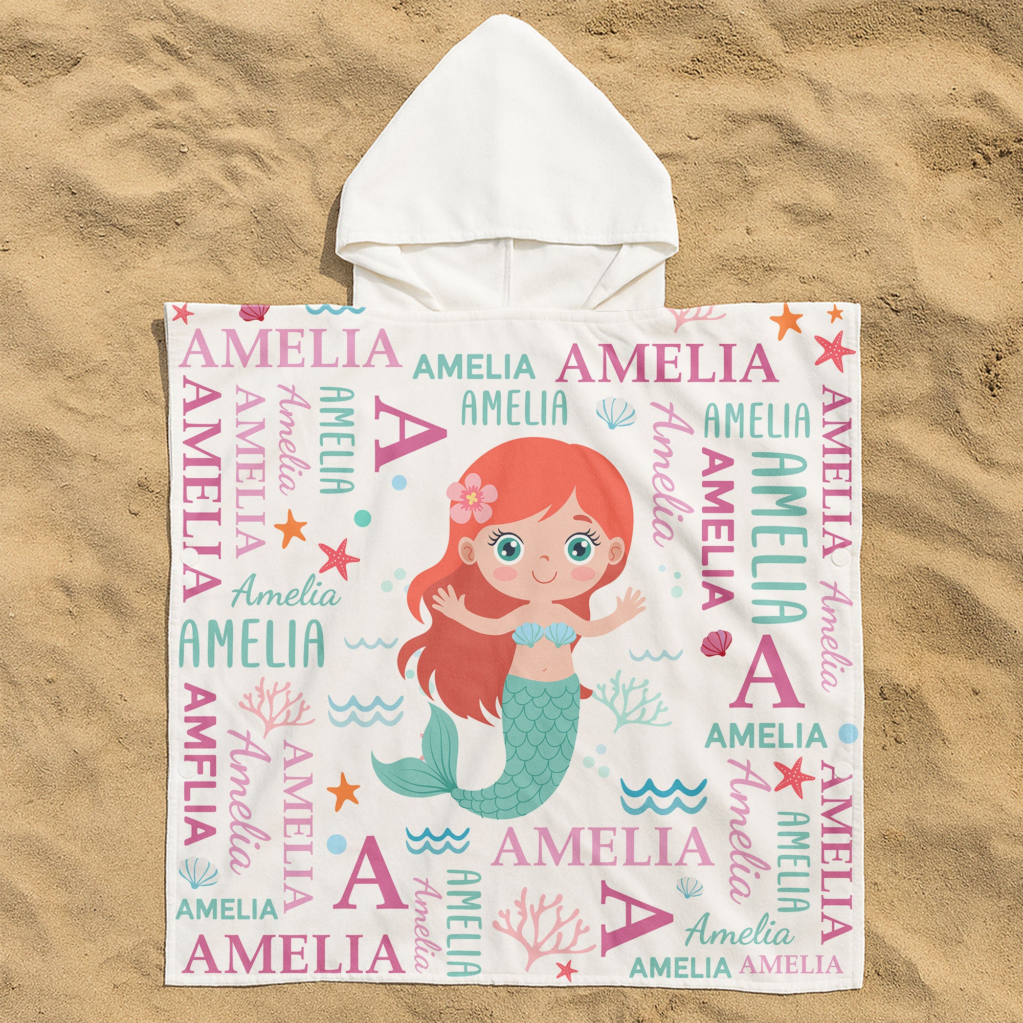 Personalized Hooded Beach Towel for Summer & Beach | CWHTowel47