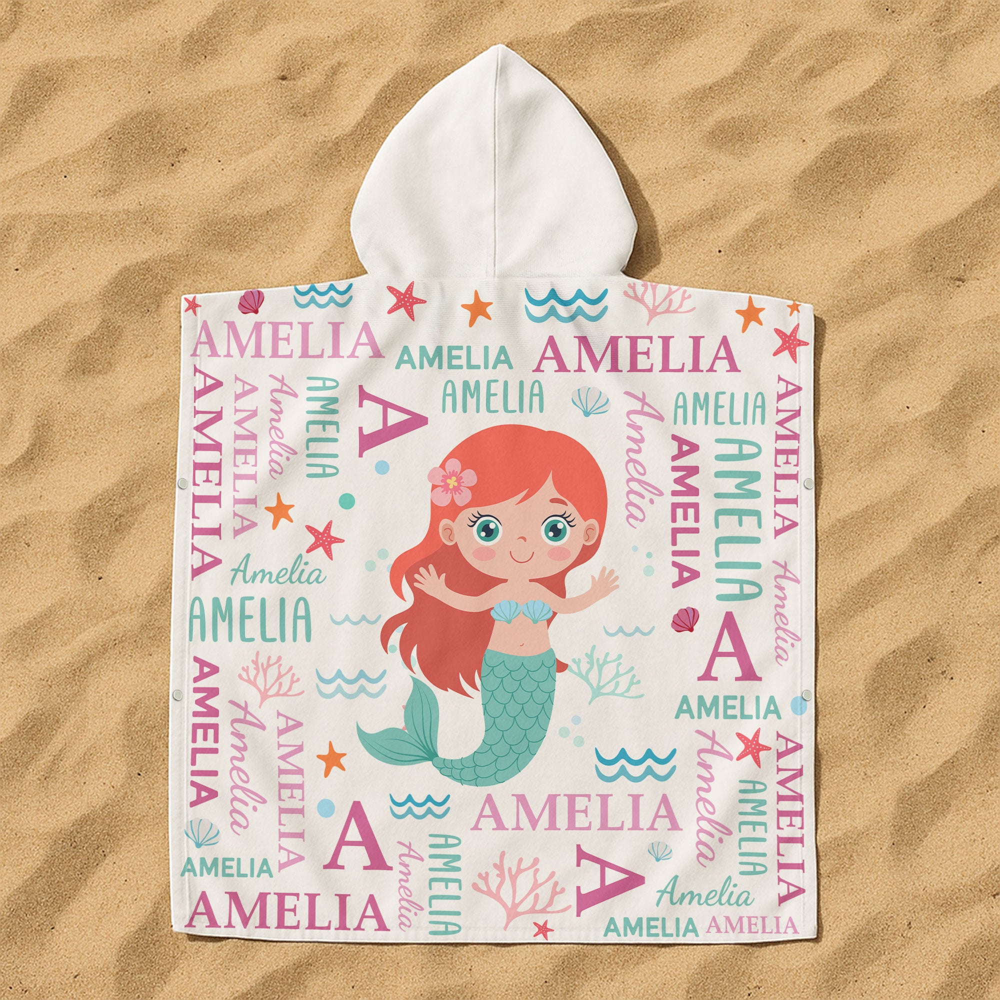 Personalized Hooded Beach Towel for Summer & Beach | CWHTowel47