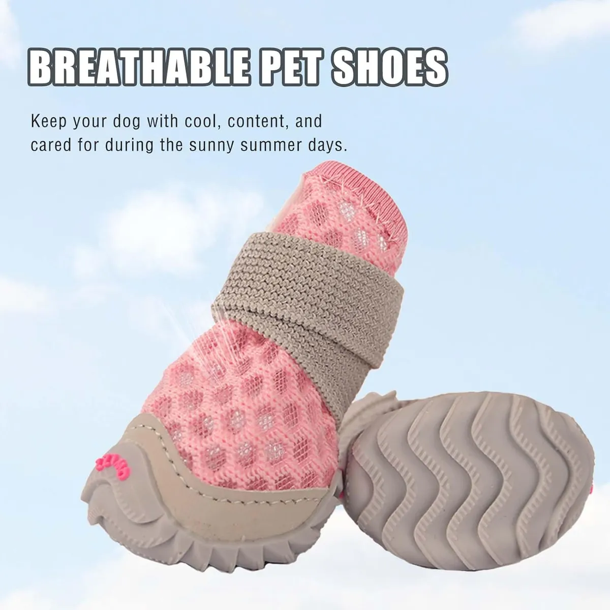 Pet Breathable Adjustable Soft Non-slip Shose | BKPet395