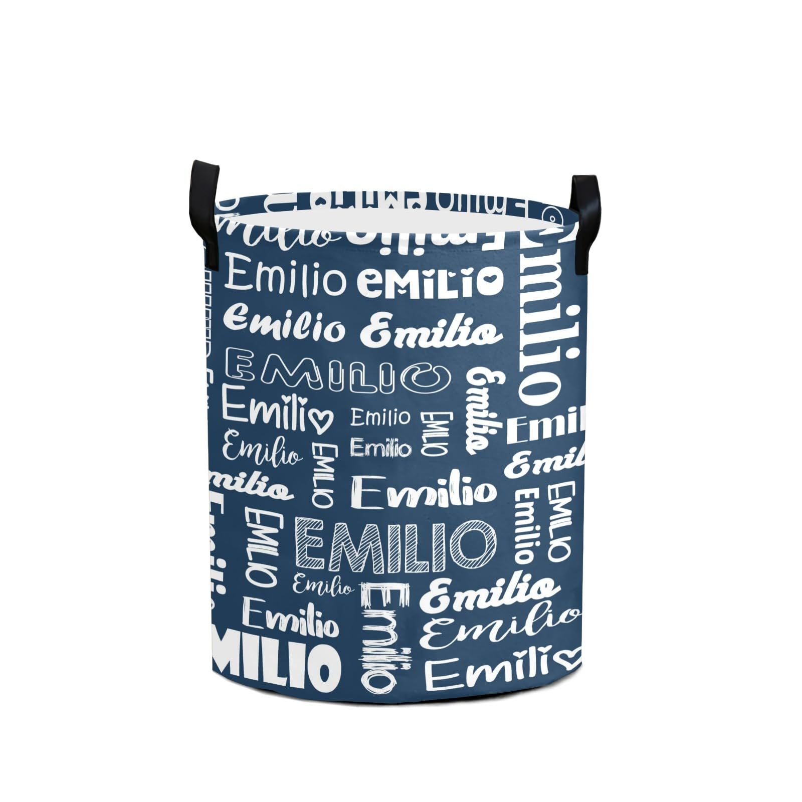 Personalized Laundry Collapsible Baskets with Handle | CWBasket04