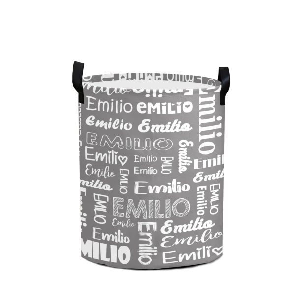 Personalized Laundry Collapsible Baskets with Handle | CWBasket04