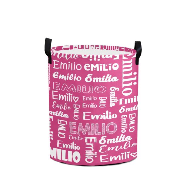 Personalized Laundry Collapsible Baskets with Handle | CWBasket04
