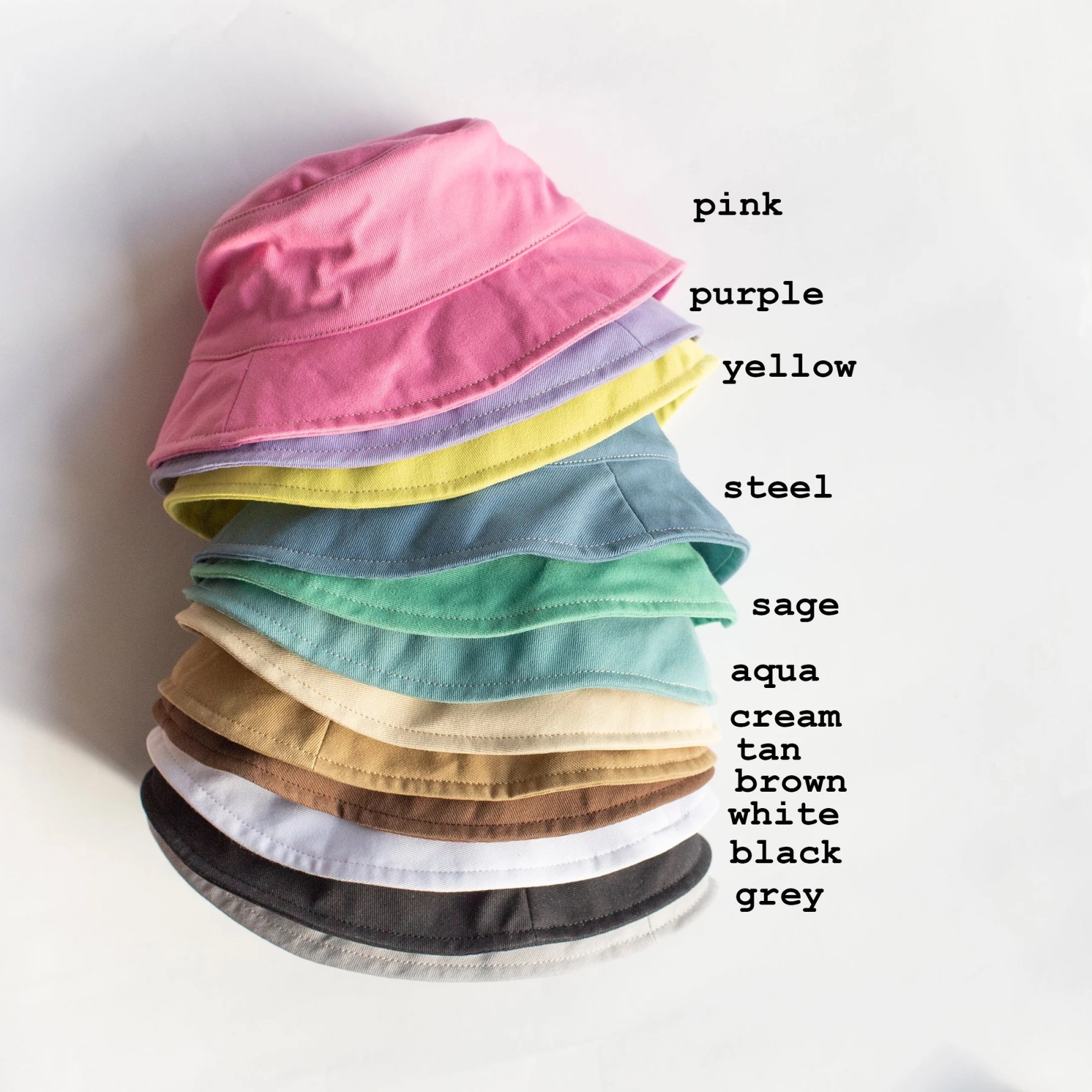 Personalized Kid Leather Patch Bucket Sunbonnet for Comfort & Unique | CWBeach157