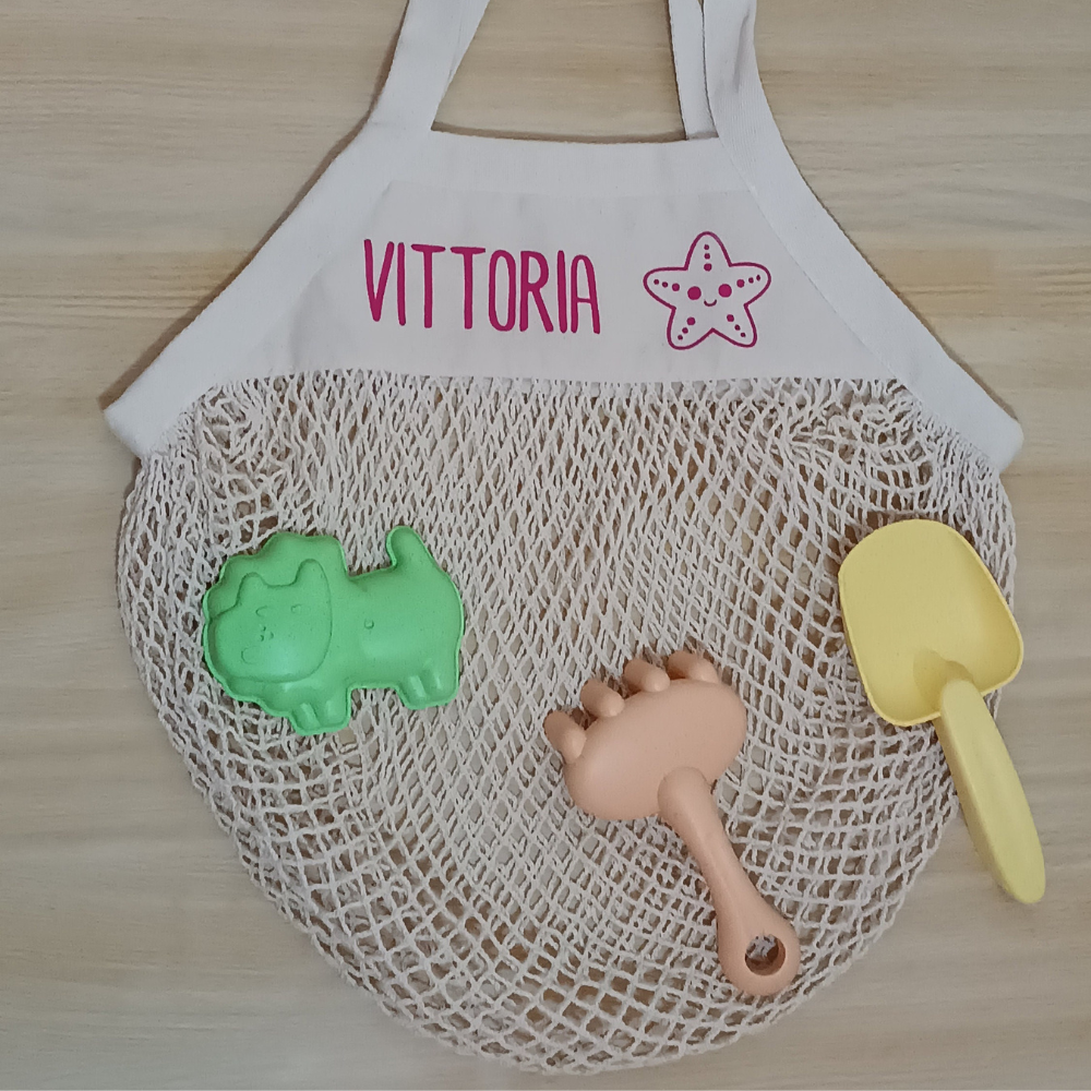 Personalized Color Mesh Beach Bag | CWBeach144
