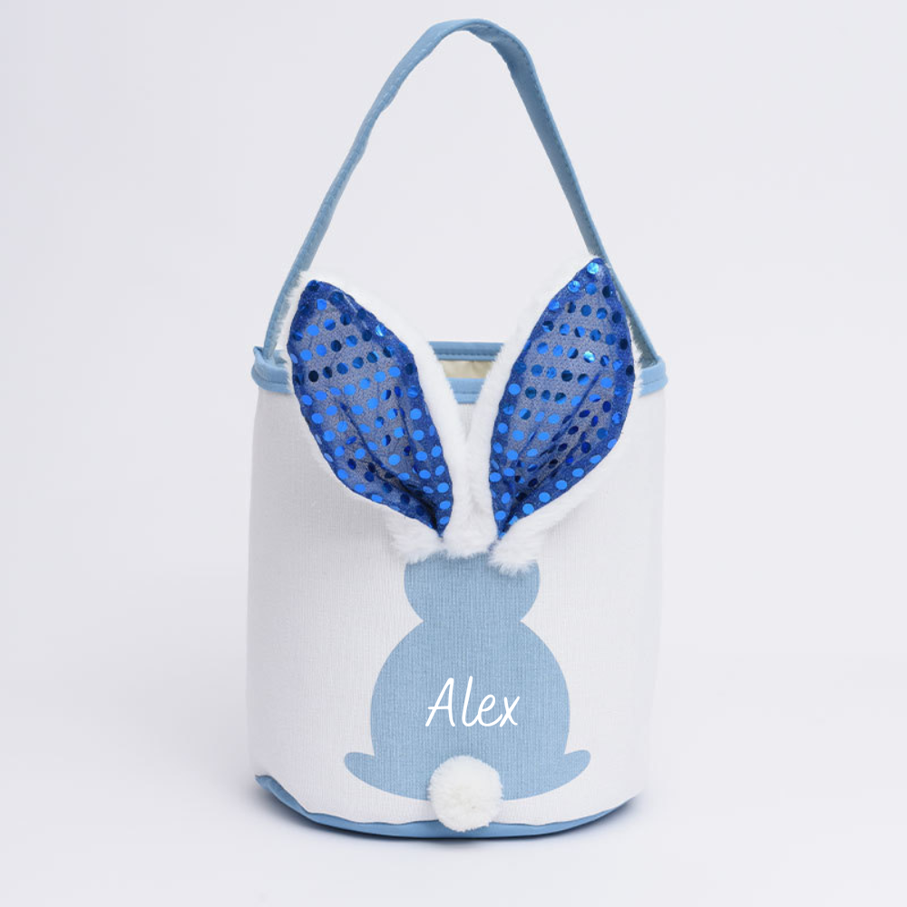 Personalized LED Lighting Bunny Ear Easter Basket | CWEaster80