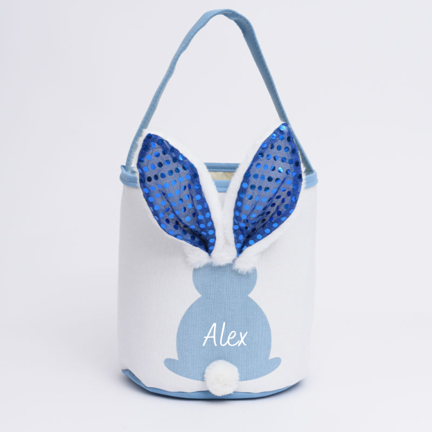 Personalized LED Lighting Bunny Ear Easter Basket | CWEaster80