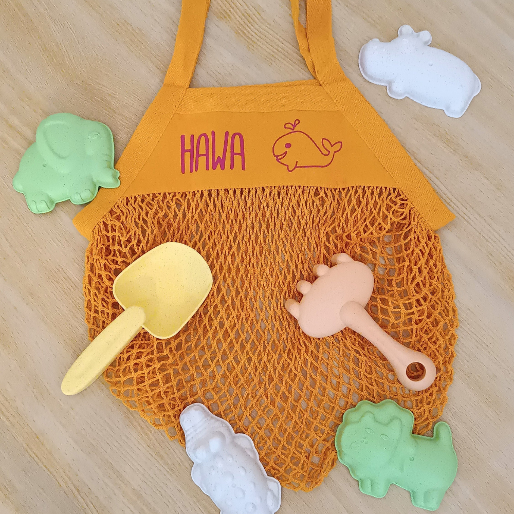 Personalized Color Mesh Beach Bag | CWBeach144