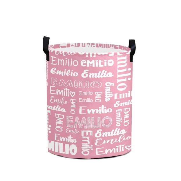 Personalized Laundry Collapsible Baskets with Handle | CWBasket04
