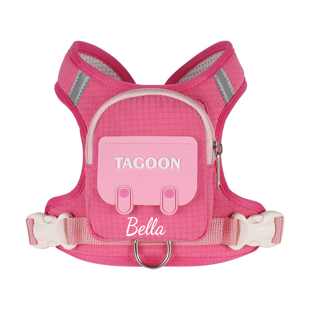 Personalized Cute Mini Backpack Dog Harness | MNAccs113