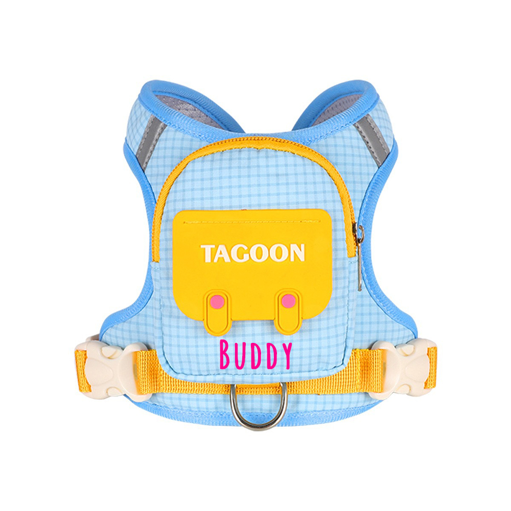 Personalized Cute Mini Backpack Dog Harness | MNAccs113