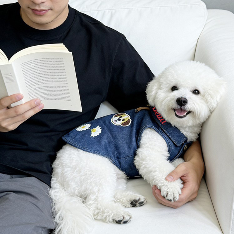 Personalized Pets Lightweight Denim Collar Shirt | MNCloth221