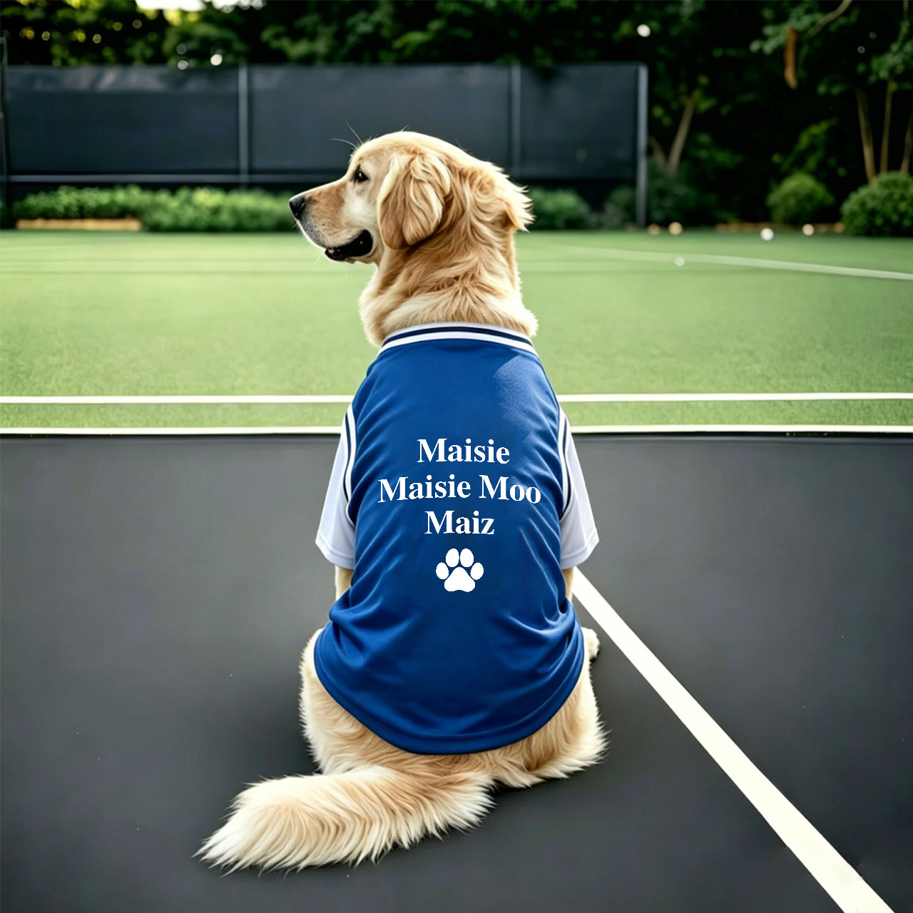 Personalized Big Dog Cozy Nickname Fake Two-Piece Jersey Dog Shirt | MNCloth229