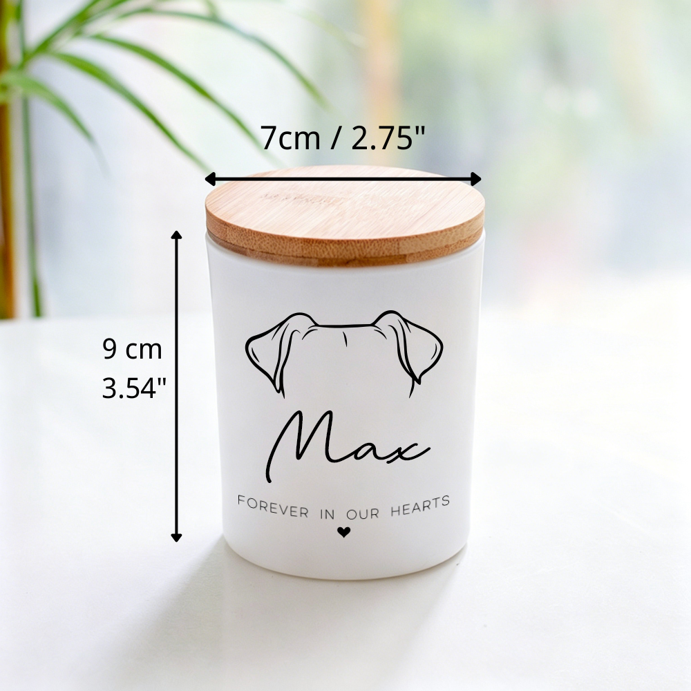 Personalized Pet Memorial Forever In Our Hearts - Planter or Candle Holder | MNMemo23