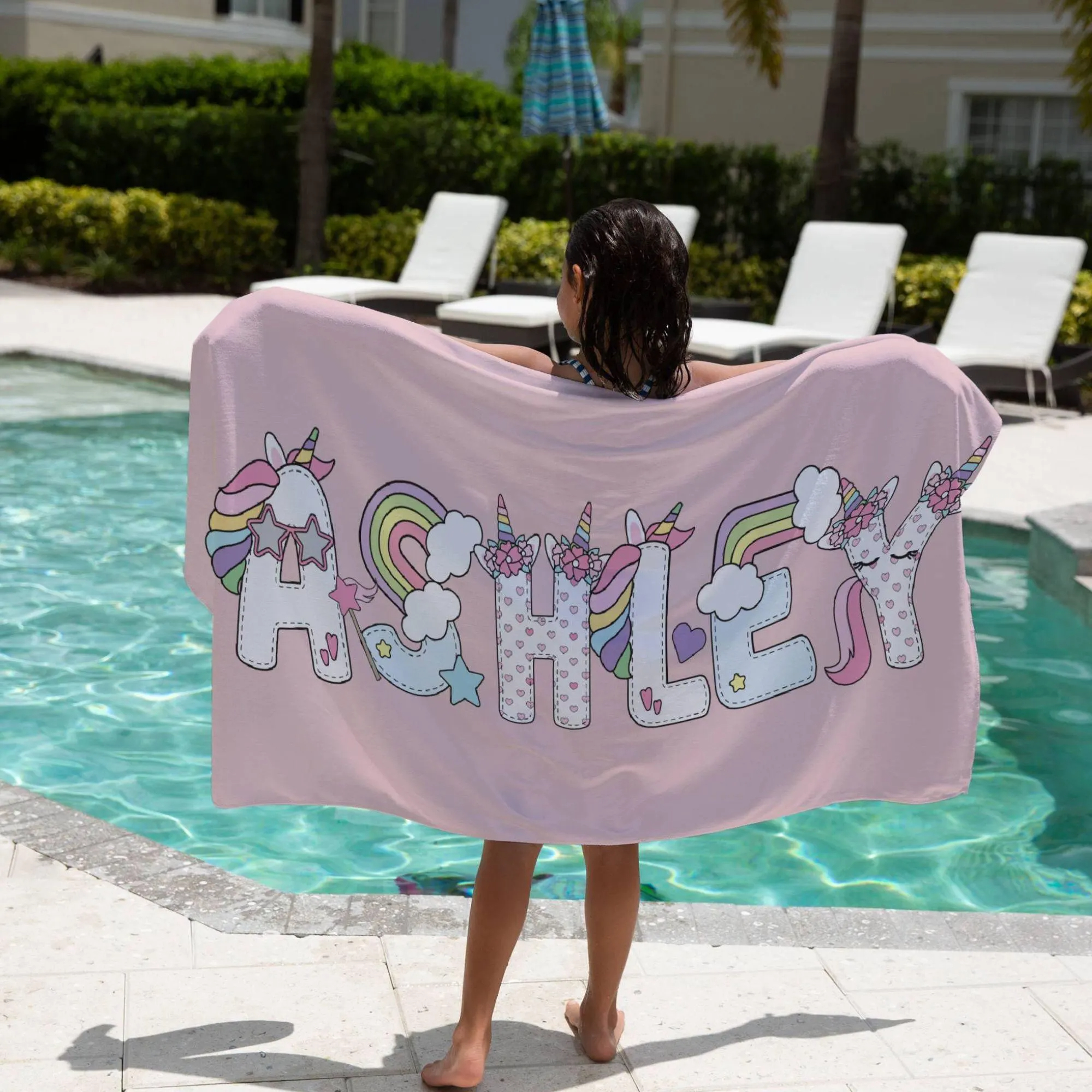 Personalized Lovely Kid Towel for Summer & Beach | CWTowel175