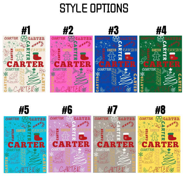 Personalized Merry Christmas Blanket – Custom Name Flannel Throw for Xmas Home & Gifts | BKMC18