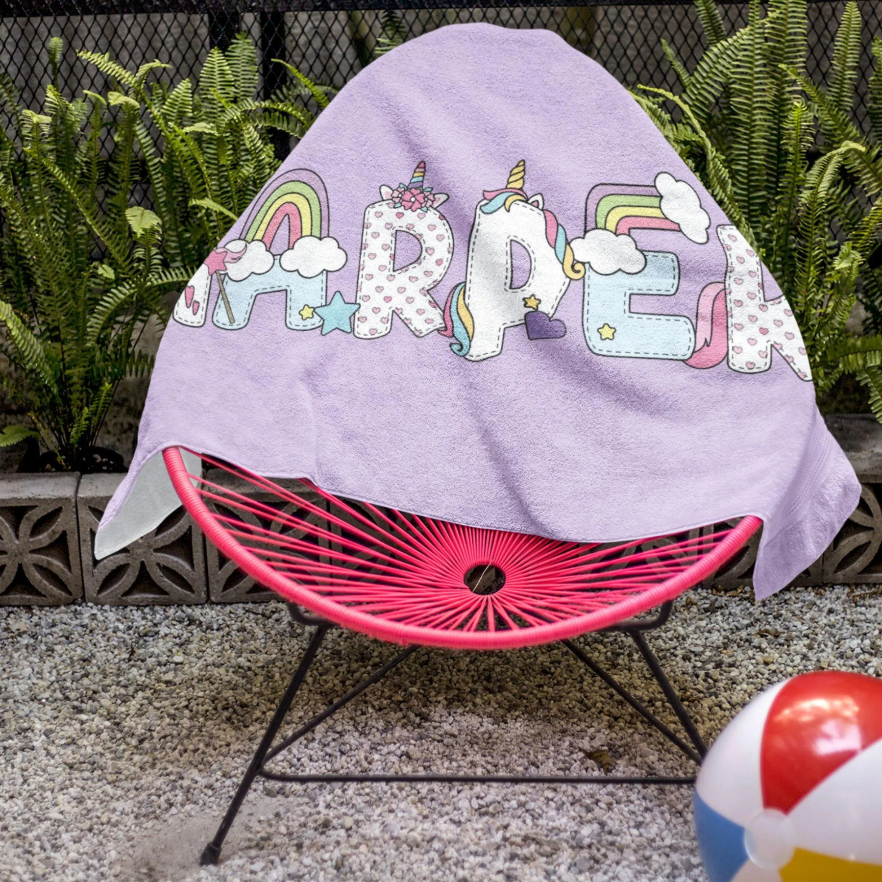 Personalized Lovely Kid Towel for Summer & Beach | CWTowel175