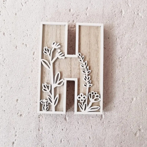 Wildflower Wall Wooden Alphabet Letters Boho Name Sign | CWToy96