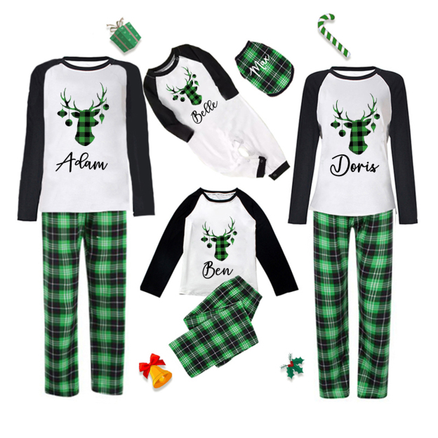 Personalized Matching Family Christmas Pajamas Set | CWFamily05