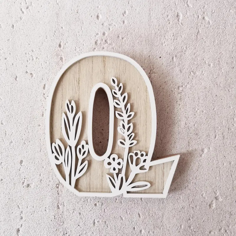 Wildflower Wall Wooden Alphabet Letters Boho Name Sign | CWToy96