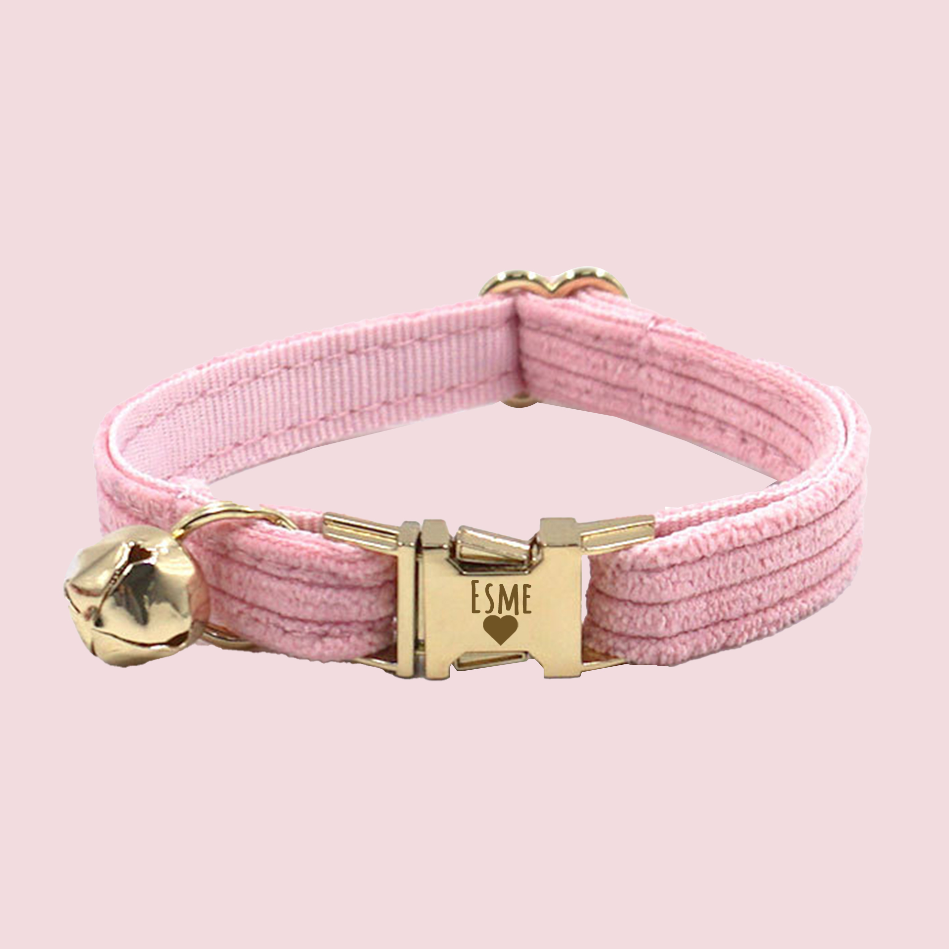 Personalized Velvet Engraved Cat Collar | BKPet95