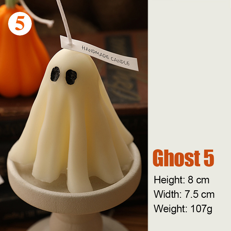 Halloween Decor Ghost Candles Set | CWHalloween15