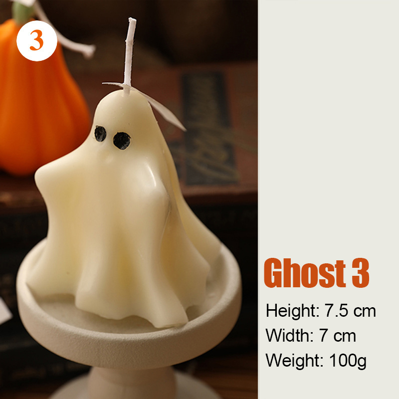 Halloween Decor Ghost Candles Set | CWHalloween15