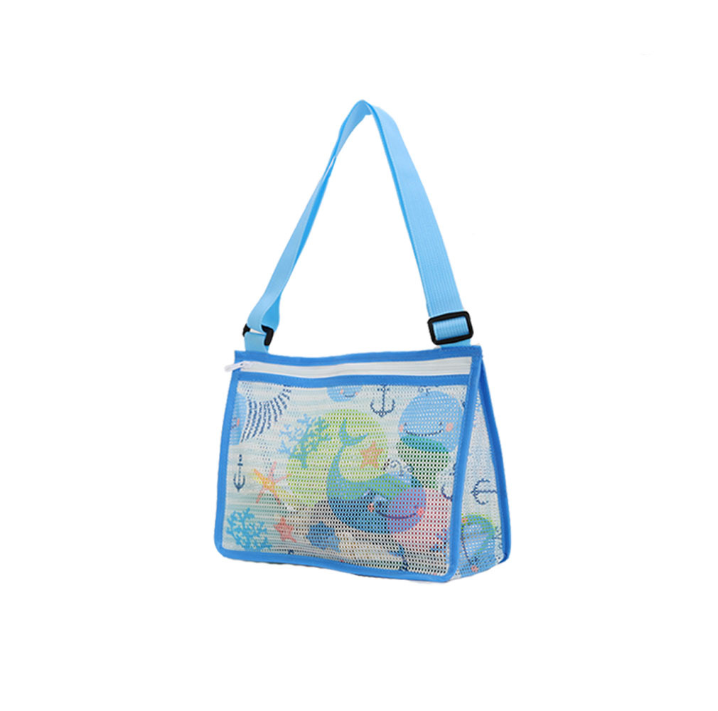 Seashell Zipper Mesh Beach Bag | CWBeach10901