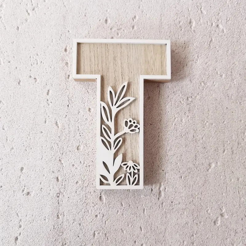 Wildflower Wall Wooden Alphabet Letters Boho Name Sign | CWToy96