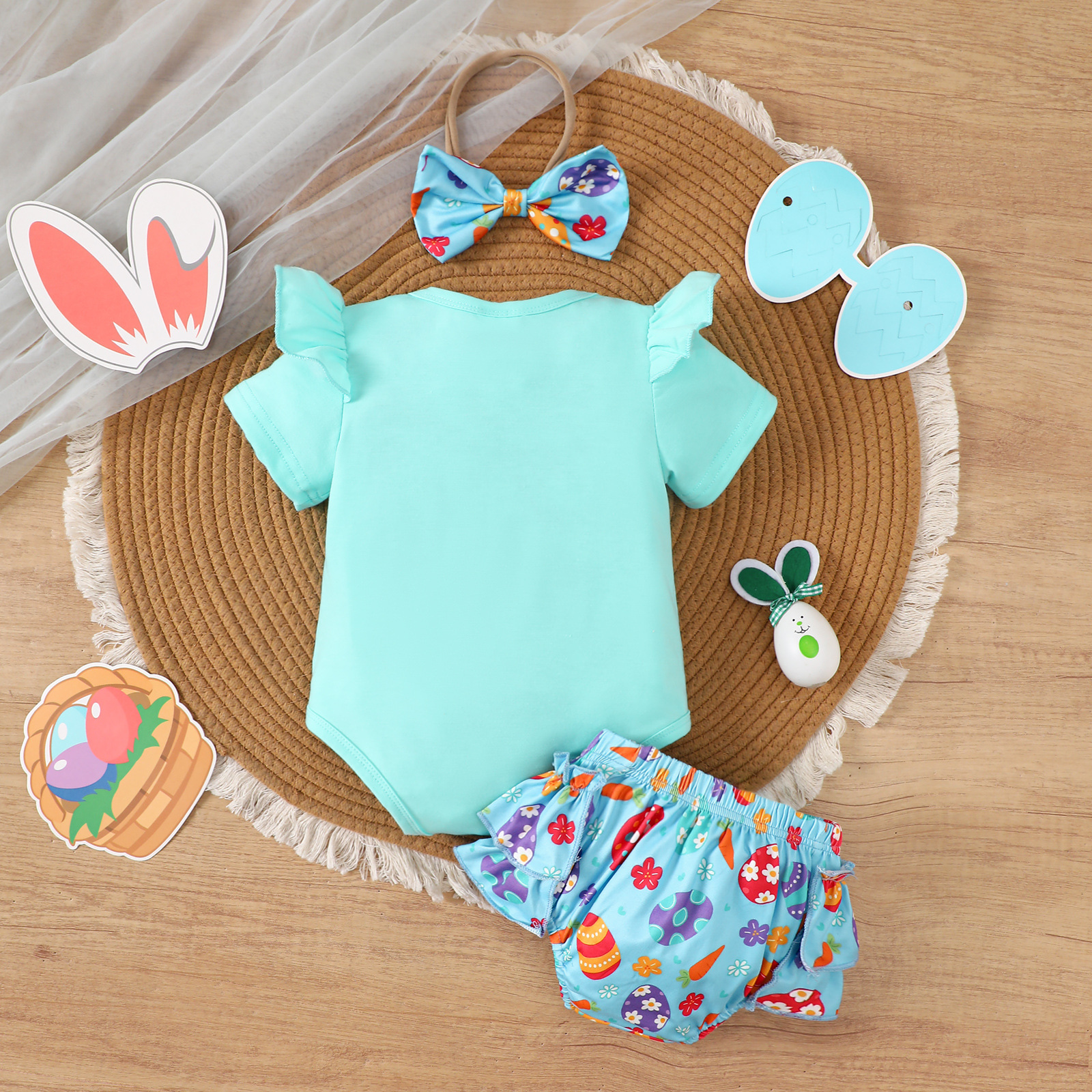 Personalised Baby Girl First Easter Outfit Set | CWBaby184