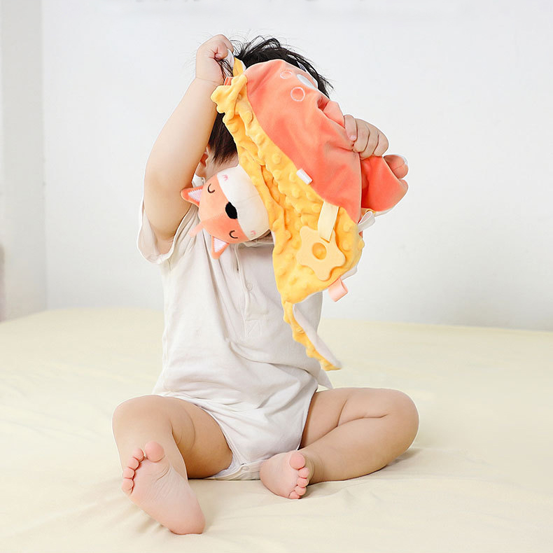 Personalized Baby Embroidery Comforter Sleep Toy | CWToy86