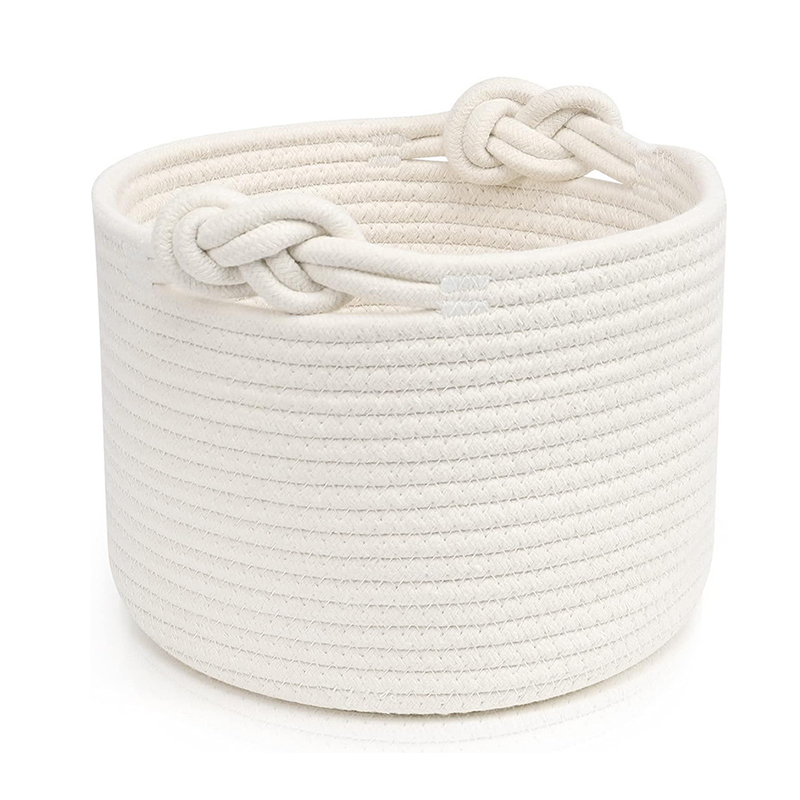 Personalized Knitted Wire Name Cotton Rope Basket | CWBaby91
